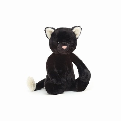 Jellycat Bashful Black Cat Australia | 493168NLZ